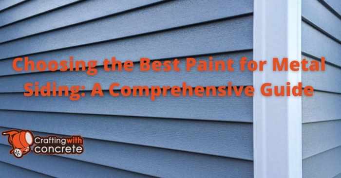 Best paint for metal barn siding