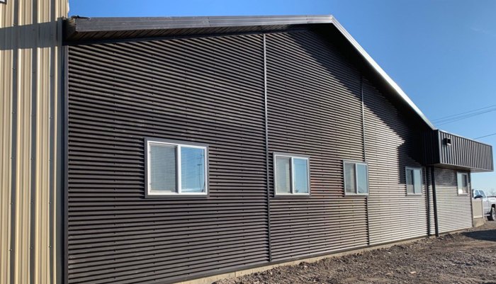 Installing corrugated siding
