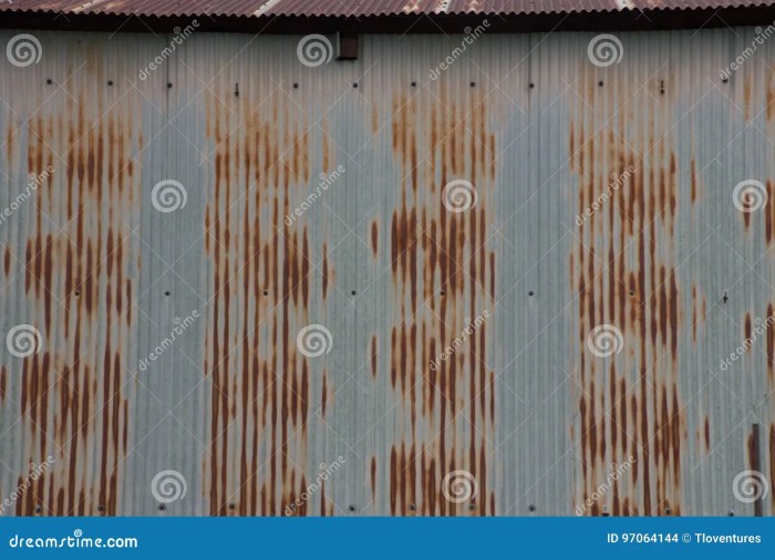 Ribbed metal siding
