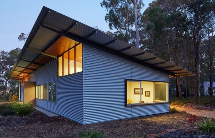 Commercial corrugated metal siding