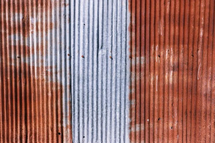 Corrugated corten siding